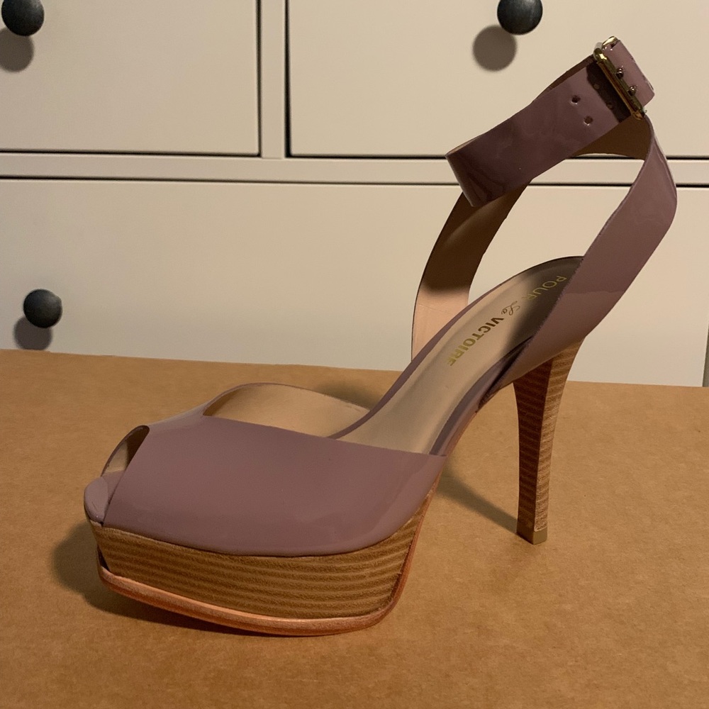 Pour La Victoire Taryn Dusty Plum Soft Patent